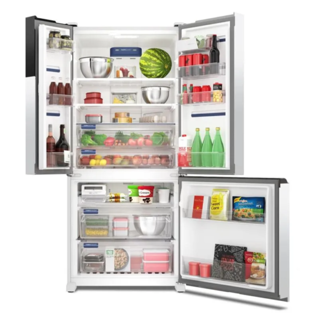 Melhores Geladeiras: Top 14 Modelos Para Comprar em 2026 69 Geladeira Electrolux Multidoor e Inverter 590L (IM8) - parte interna